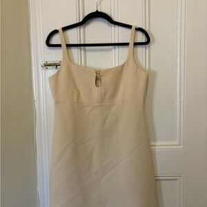 Gucci Tom Ford era Sleeveless Square-Neck Dress with Front Keyhole